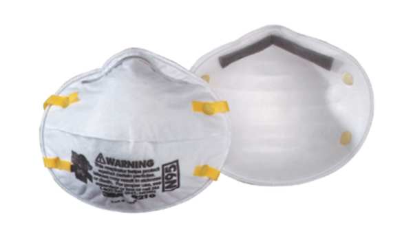 N95 Disposable Respirator, S, White, PK20