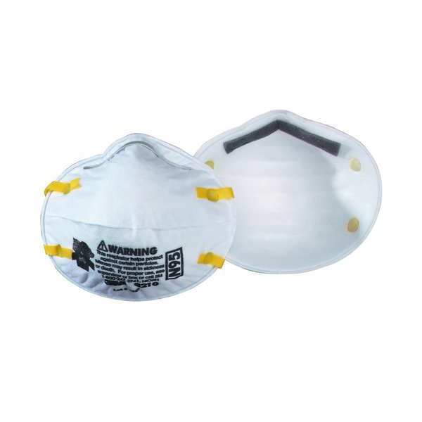 N95 Disposable Respirator, 8210, Dual Headstrap, Particulate Respirator, Nose Clip, Pack of 20