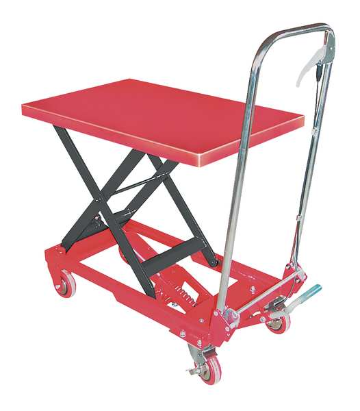 Scissor Lift Table, 400 lb. Cap, 17-5/8