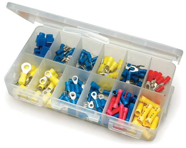 Electrical Connector Asst, 144 Pcs