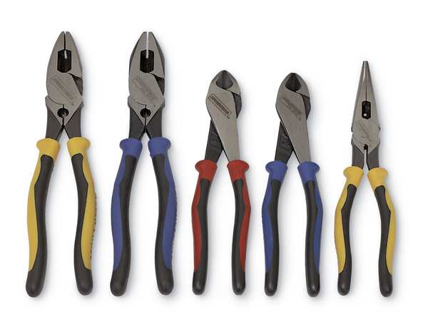 8 1/8 in 2000 High Leverage Diagonal Cutting Plier Standard Cut Oval Nose Uninsulated