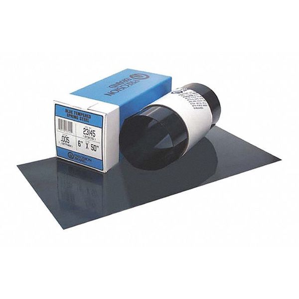 Shim Stock, Roll, High Blue Stl, 0.0050 In