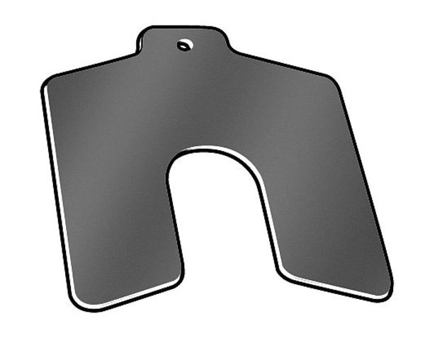 Slotted Shim, Tab, B, 0.0600 In, PK20