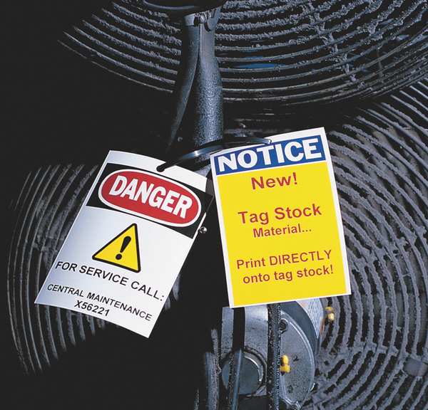 Label Tape Cartridge, Black, Labels/Roll: Continuous