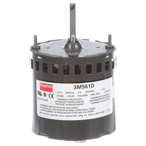 HVAC Motor, 1/70 HP, 1550 rpm, 115V, 3.3