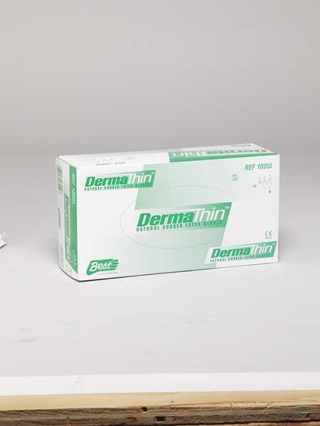 Disposable Gloves, Latex, Powdered, Green, M, 100 PK