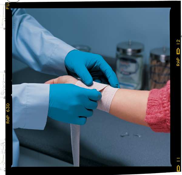 Fully Textured Exam Gloves, Nitrile, Powder Free, Green, XL, 50 PK