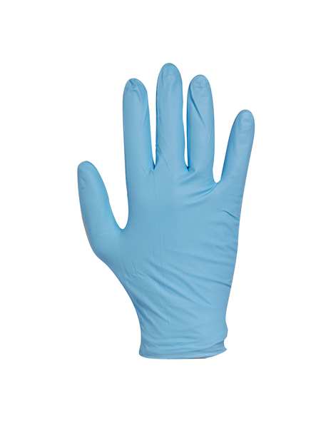 Microflex Exam Gloves, Nitrile, Powder-Free, Large (Size 9), Blue, 50 Pack
