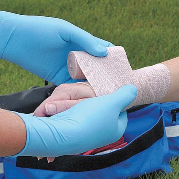 Microflex Disposable Nitrile Gloves, Exam Grade, Powder-Free, Latex Free, L, (9), Blue, 50 Pack