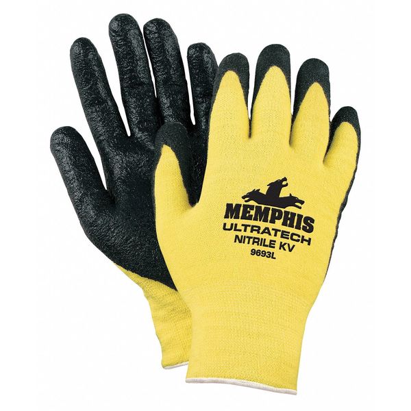 Cut Resistant Coated Gloves, A3 Cut Level, Polyurethane, M, 1 PR