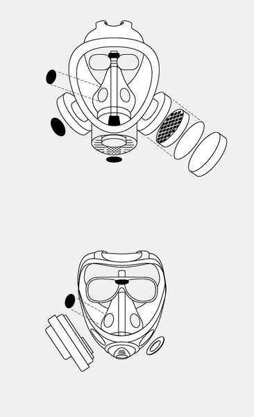 Half Facepiece Reusable Respirator, 7500 Series, Silicone, Size Large