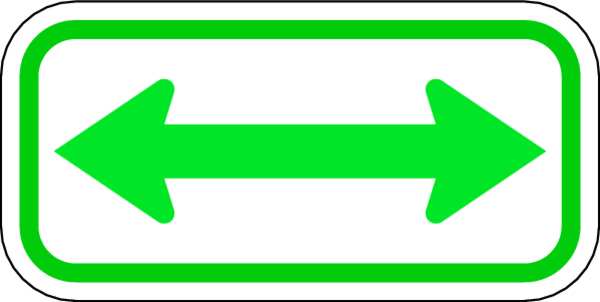 Arrow Supplemental Parking Sign, 6