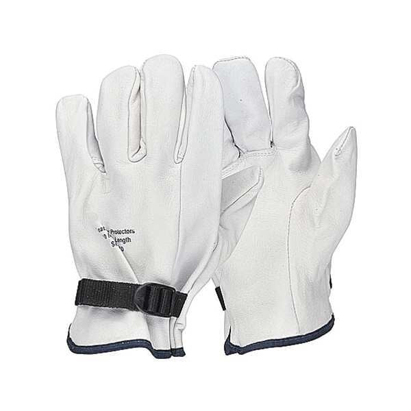 Electrical Glove Protector, 10, White, PR