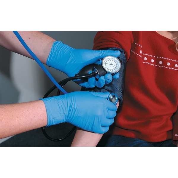 Exam Gloves with Advanced Barrier Protection, Nitrile, Powder Free, Violet Blue, 2XL, 50 PK