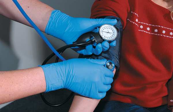 Exam Gloves with Advanced Barrier Protection, Nitrile, Powder Free, Violet Blue, M, 50 PK