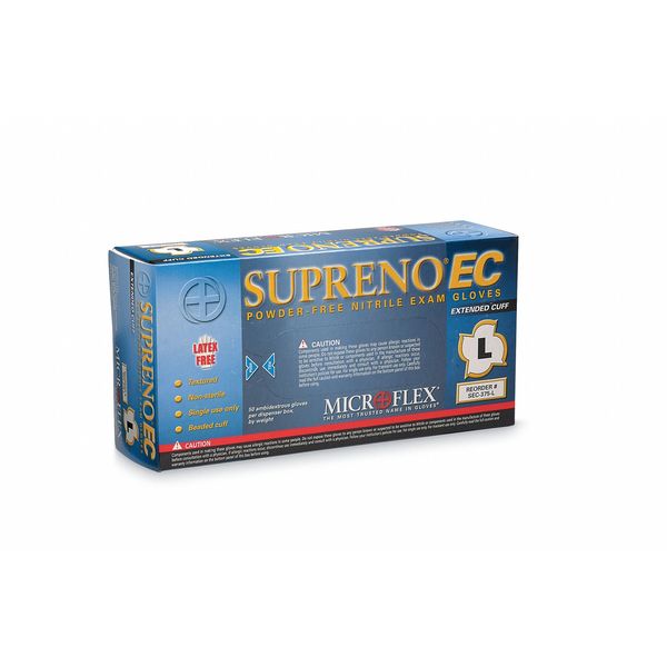 Exam Gloves with Advanced Barrier Protection, Nitrile, Powder Free, Violet Blue, XL, 50 PK