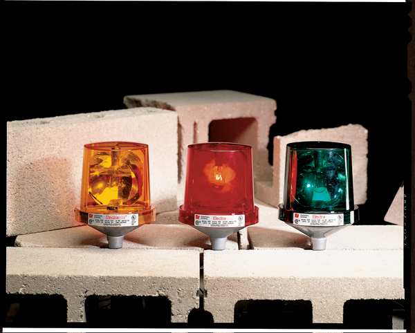 Warning Light, Incandescent, Green, 120VAC