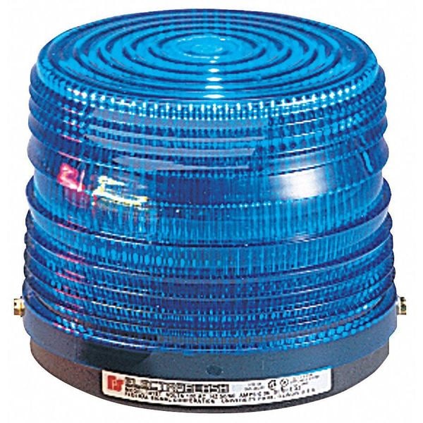 Warning Light, Strobe Tube, Blue, 120VAC