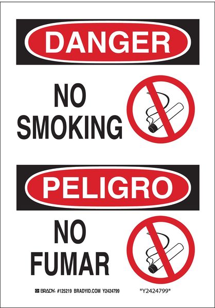 No Smoking Sign, 14 in H, 10