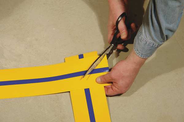 Traffic Marking Tape, Roll, 4In, 100 ft. L