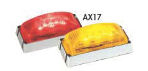 Clearance Light, LED, Red, Surf, Rect, 2-7/8L