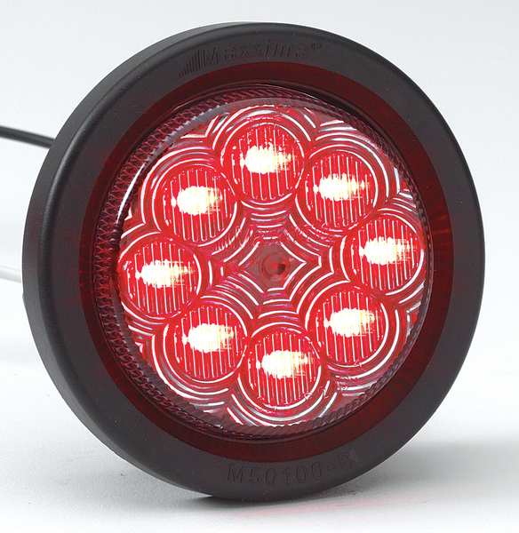 Clearance Light, LED, Red, Round, 2-1/2 Dia