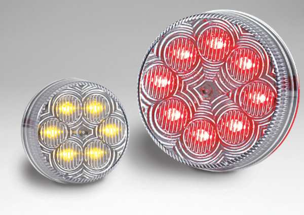 Clearance Light, LED, Amber, 2-1/2 In Dia