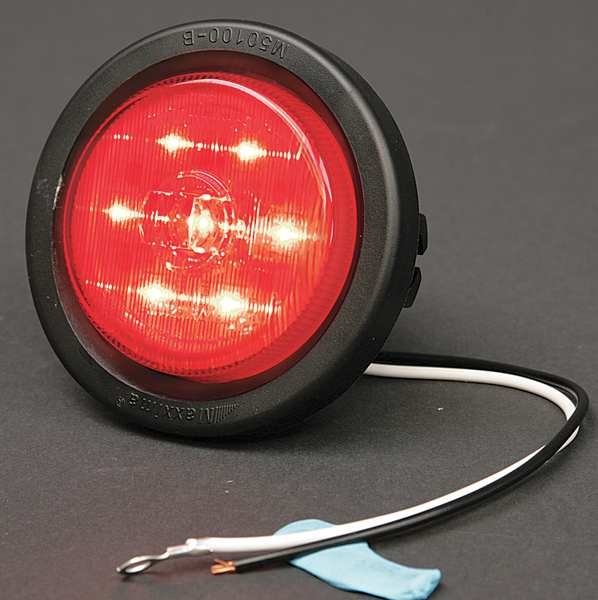 Clearance Light, LED, Red, Round, 2-1/2 Dia