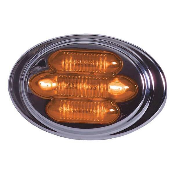 Clearance Light, LED, Rd, Surf, Oval, 6-5/8 L