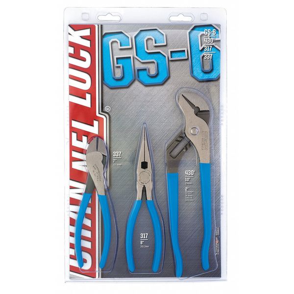 3 Piece Gift Sets Plastic Grip Plier Set Dipped Handle