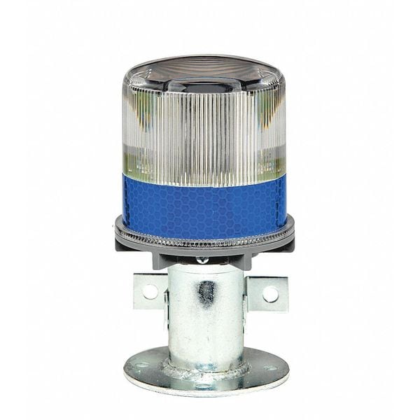 Warning Light, (4) LED, Blue, Solar NiMH