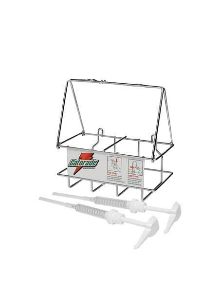 Wire Rack Dispenser, Two Pumps