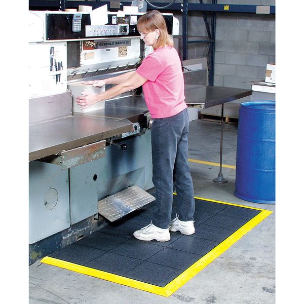 Ramp Edge Nitrile Rubber 3 ft 3 in 3 in 5/8 in