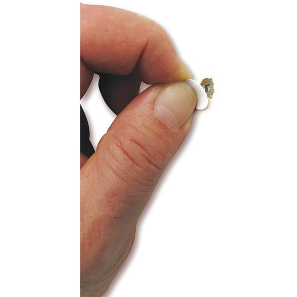 Self-Adhesive Screw Cap, 9/16 in Dia, Black, PVC 53 PK