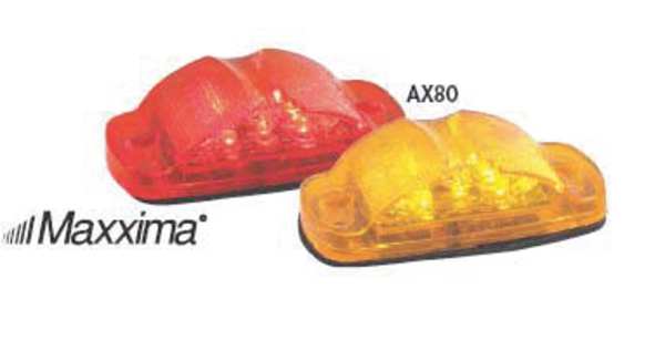 Clearance Light, LED, Red, Surface, Oval, 4 L