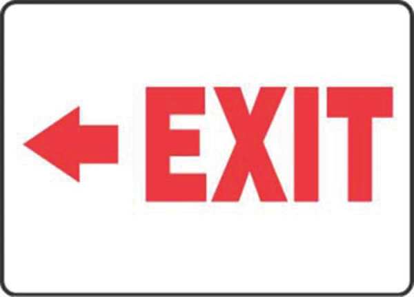 Exit Sign, Exit Arrow Left, 7