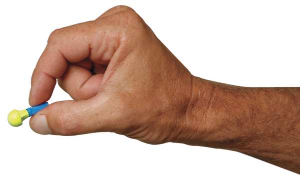 E-A-R Push-Ins Disposable Uncorded Ear Plugs, Pod Shape, NRR 28 dB, Blue/Yellow, M, 100 Pairs