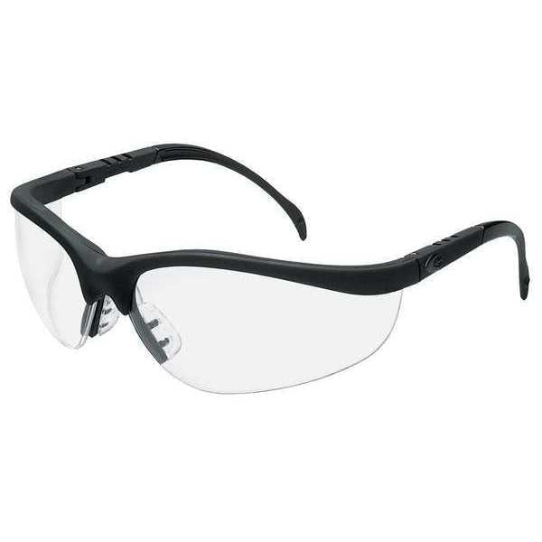 Safety Glasses, Wraparound Light Blue Polycarbonate Lens, Scratch-Resistant