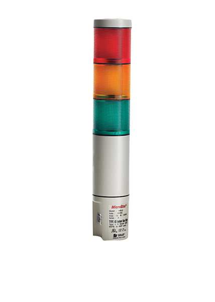 Tower Light, 120VAC, Amb, Bl, Clr, Gr, Rd