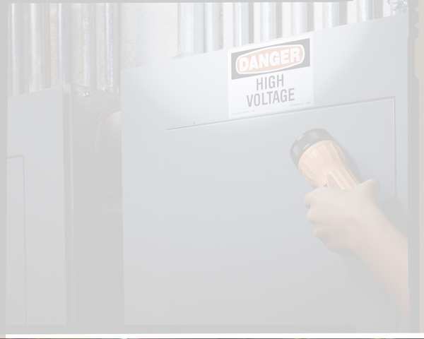 Safety Label, 3-1/2 In. H, 5 In. W, PK8
