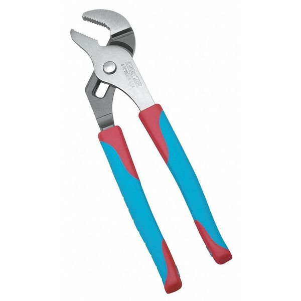 10 in Code Blue Straight Jaw Tongue and Groove Plier, Serrated