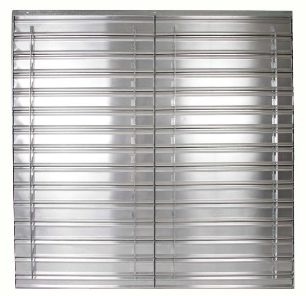 54 in Backdraft Damper / Wall Shutter, 54-1/2 in x 54-1/2 in