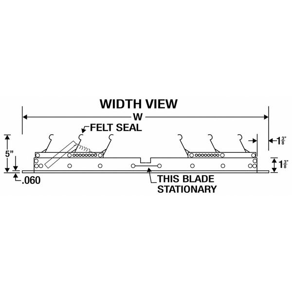 42 in Whole House Fan Premium Ceiling Truss Shutter / Ceiling Shutter