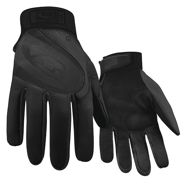Mechanics Gloves, M, Black, One Piece, Spandex