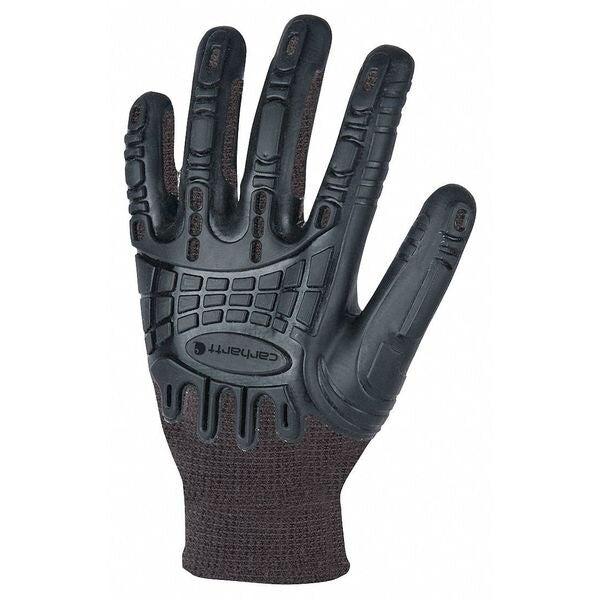 Coated Gloves, Gray, Seamless Knit