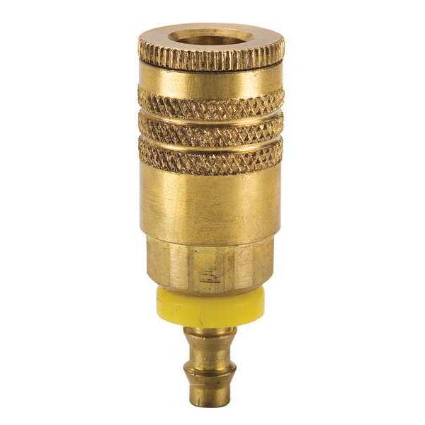 Coupler Body, Brass, Push On, 25 cfm