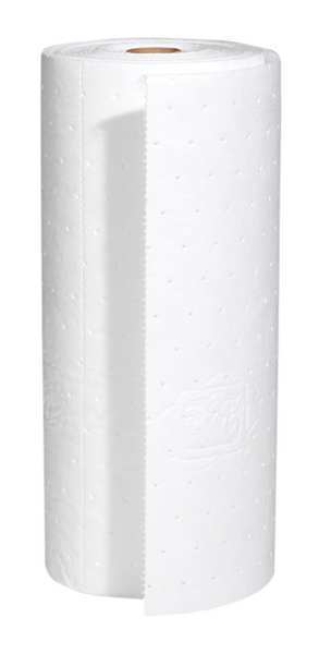 Sorbents, 1 gal/pk, 8.5 oz/pad, Oil Absorbed, White, Polypropylene