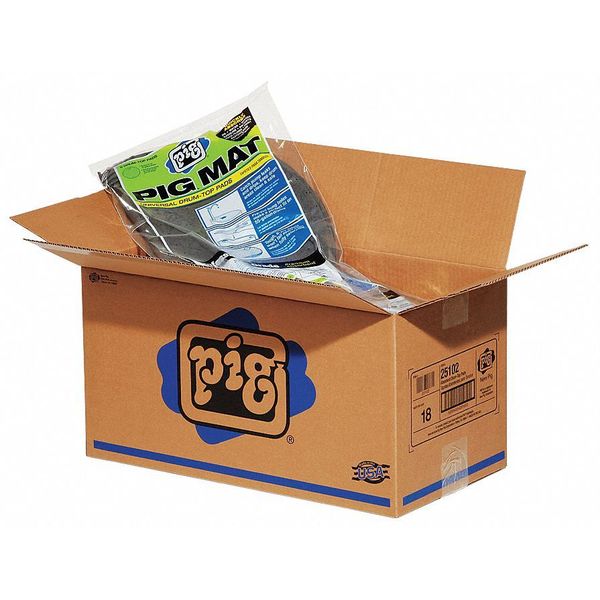 Sorbents, 0.70 gal. Universal Absorbed, Gray, Polypropylene, 5 PK