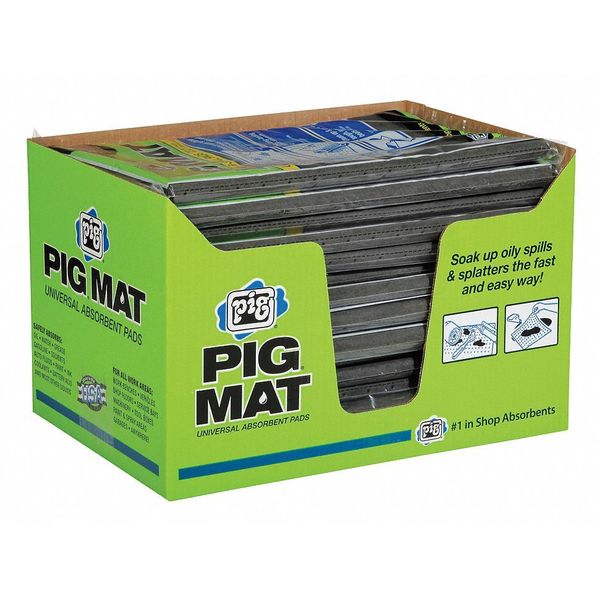 Sorbents, 11.158 gal/pk, 14.08 oz/pad, Universal Absorbed, Gray, Polypropylene, 3 PK