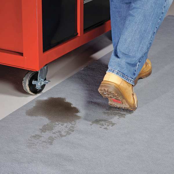 Sorbents, 1 gal/pk, 1 gal/pad, Universal Absorbed, Blue, Polyester, Polypropylene